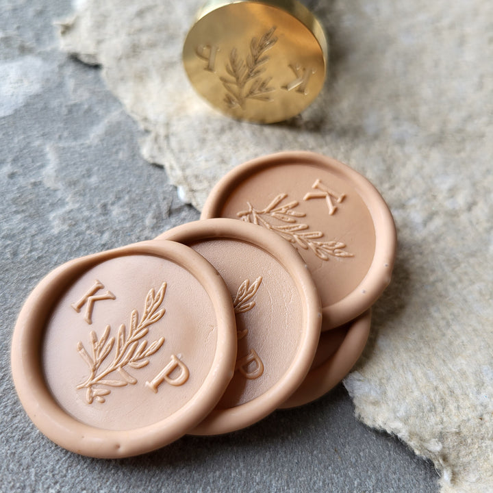 'Willow' Monogram Wax Seals - Atelier - Cera  'Willow' Monogram Wax Seals Atelier - Cera  'Willow' Monogram Wax Seals