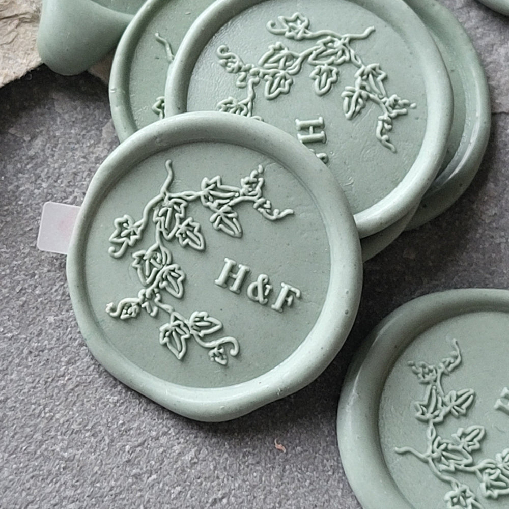 'Ivy' Monogram Wax Seals - Atelier - Cera  'Ivy' Monogram Wax Seals Atelier - Cera  'Ivy' Monogram Wax Seals