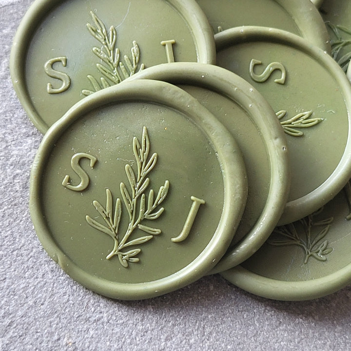 'Willow' Monogram Wax Seals - Atelier - Cera  'Willow' Monogram Wax Seals Atelier - Cera  'Willow' Monogram Wax Seals