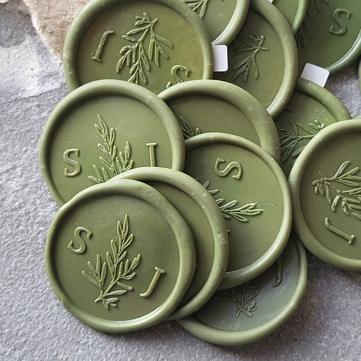 'Willow' Monogram Wax Seals - Atelier - Cera  'Willow' Monogram Wax Seals Atelier - Cera  'Willow' Monogram Wax Seals