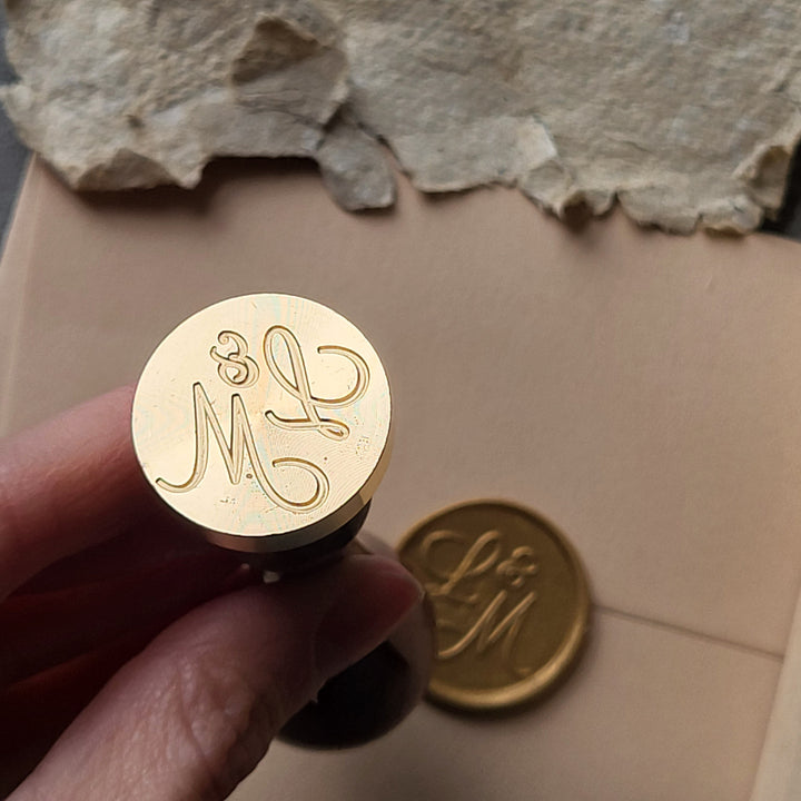 ‘Sophia’ Monogram STAMP ONLY - Atelier - Cera  Custom Monogram Stamp | Custom Wax Stamp | Personalised Wax Stamp  Atelier - Cera  ‘Sophia’ Monogram STAMP ONLY