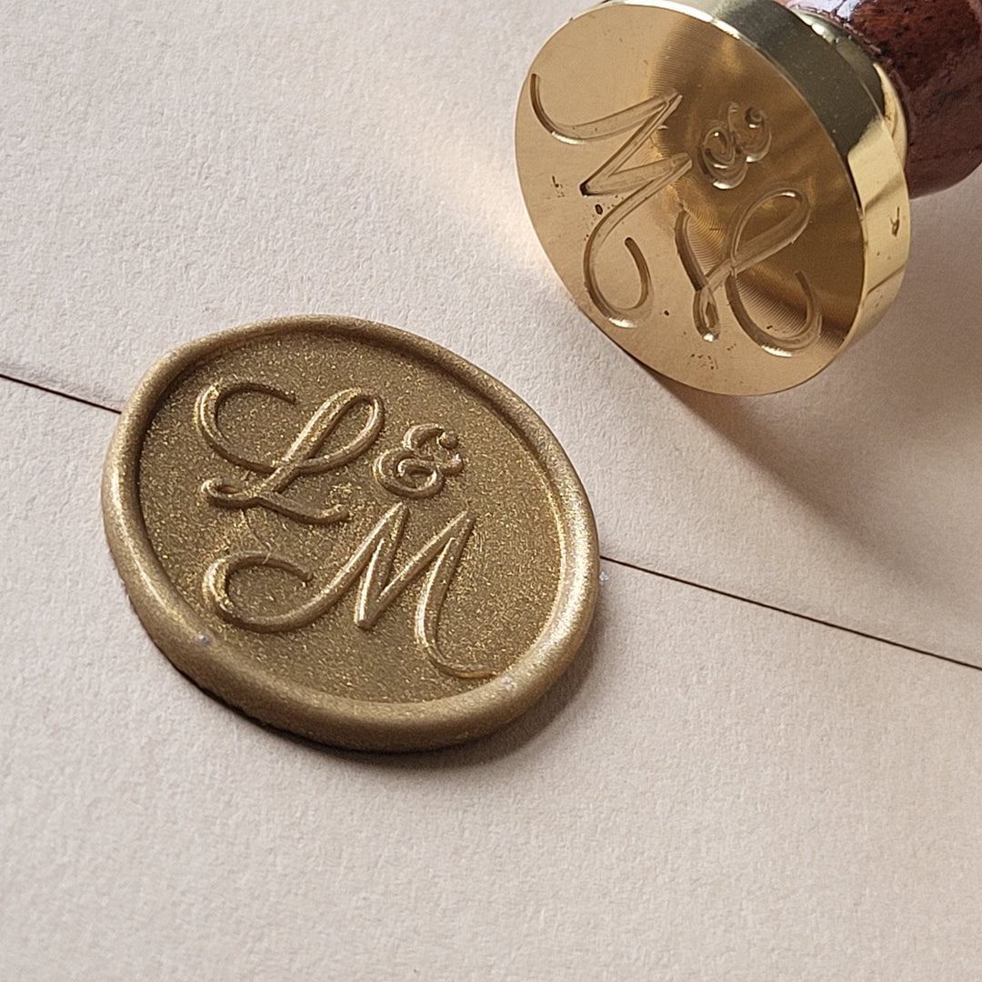 ‘Sophia’ Monogram STAMP ONLY - Atelier - Cera  Custom Monogram Stamp | Custom Wax Stamp | Personalised Wax Stamp  Atelier - Cera  ‘Sophia’ Monogram STAMP ONLY