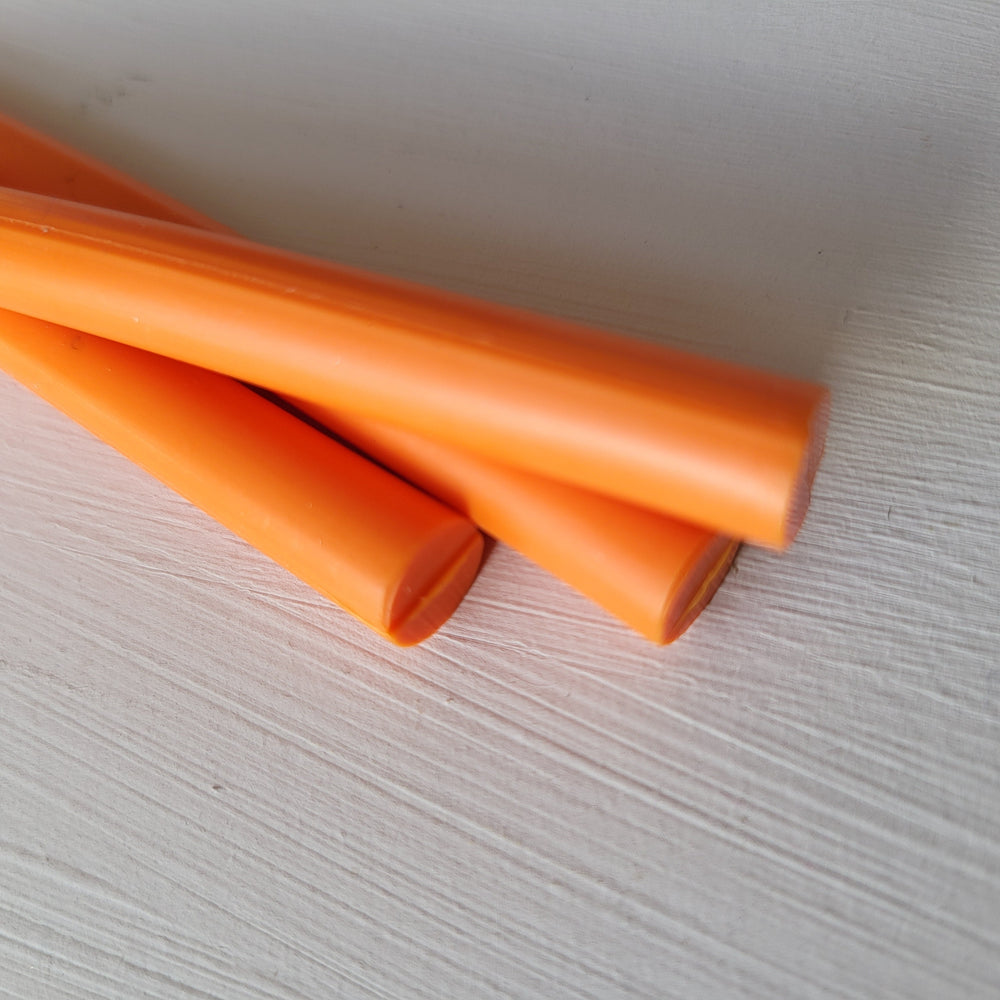 7mm Tangerine - Atelier - Cera  Blush Sealing Wax | Sealing Wax Blush | Sealing Wax Sticks | Glue Gun Wax Atelier - Cera  7mm Tangerine