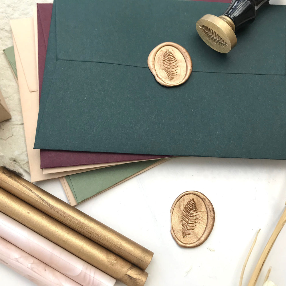 Oval Wax Stamp - Atelier - Cera  Custom 20mm Wax Stamp | Custom Stamp UK |Custom Stamp Maker | Brand Stamp  Atelier - Cera  Oval Wax Stamp