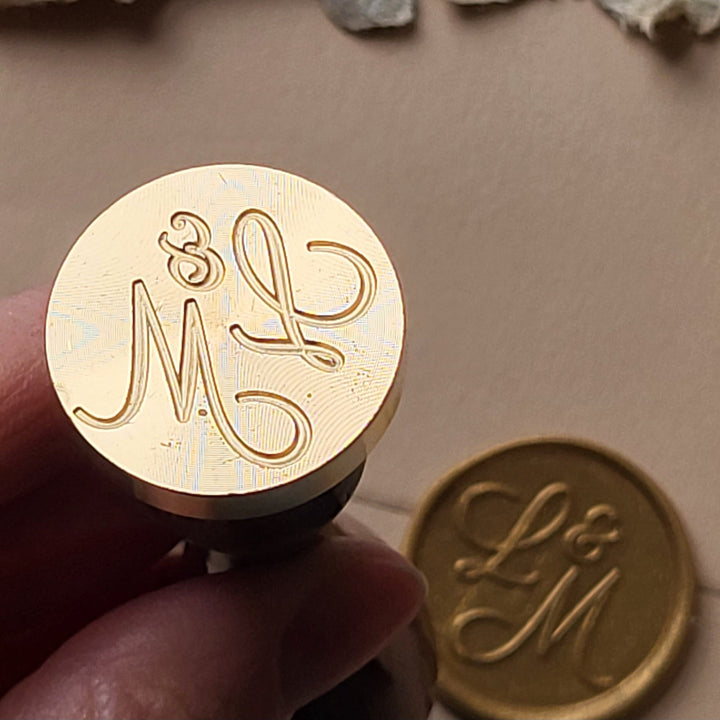 ‘Sophia’ Monogram STAMP ONLY - Atelier - Cera  Custom Monogram Stamp | Custom Wax Stamp | Personalised Wax Stamp  Atelier - Cera  ‘Sophia’ Monogram STAMP ONLY