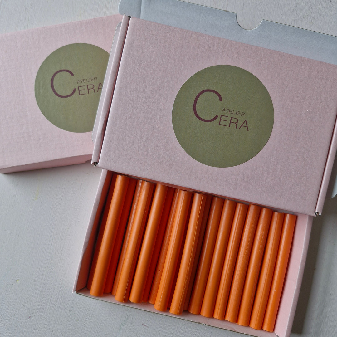 Tangerine Sealing Wax Sticks - Box of 100 11mm Sticks