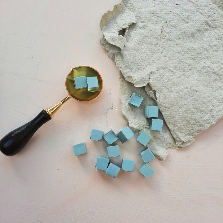 Sealing Wax Beads- Fulham Blue - Atelier - Cera  Sealing Wax Beads- Fulham Blue Atelier - Cera  Sealing Wax Beads- Fulham Blue